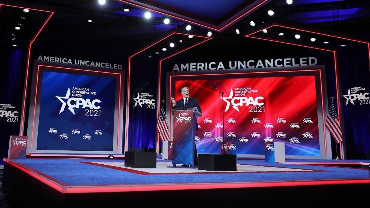 CPAC Organizer Lashes Out After People Criticize Stage Design For Looking Like Nazi SS Symbol