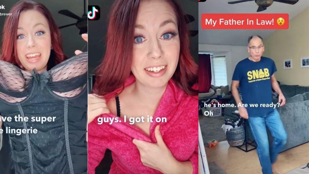 Woman's Attempt At Surprising Her Husband In Some New Lingerie Backfires When Her Father-In-Law Walks in