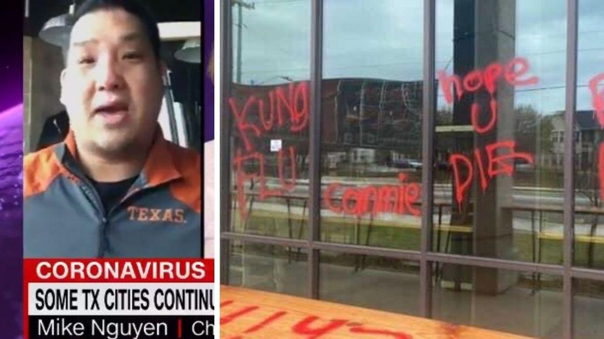 Texas Ramen Restaurant Covered In Racist Graffiti After Owner Criticizes GOP Governor On TV