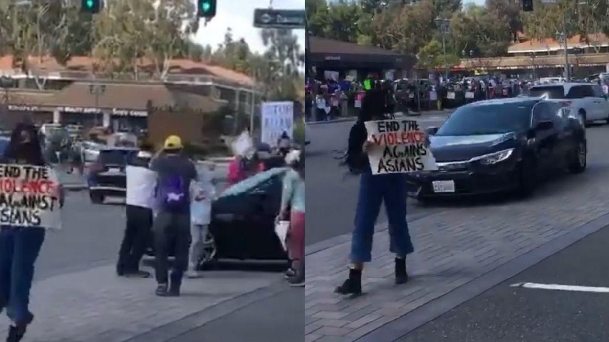 Police Investigating Man Who Drove Through 'Stop Asian Hate' Rally As Possible Hate Crime