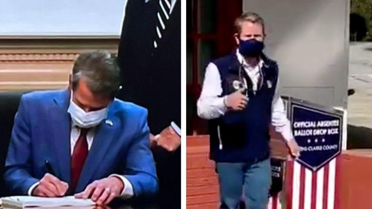 Video of GA Governor Voting Absentee Using a Drop Box Resurfaces After He Signs Sweeping Voter Suppression Bill