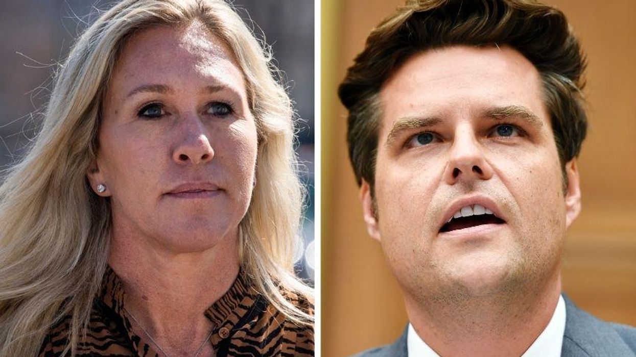 QAnon Rep. Dismisses Gaetz Trafficking Investigation Because It's Based on 'Conspiracy Theories'