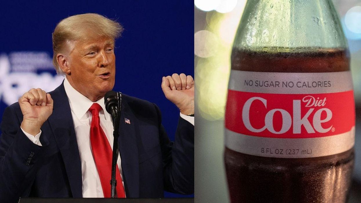 Diet Coke-Loving Trump Calls For Boycott Of Coca-Cola Despite Railing Against 'Cancel Culture'