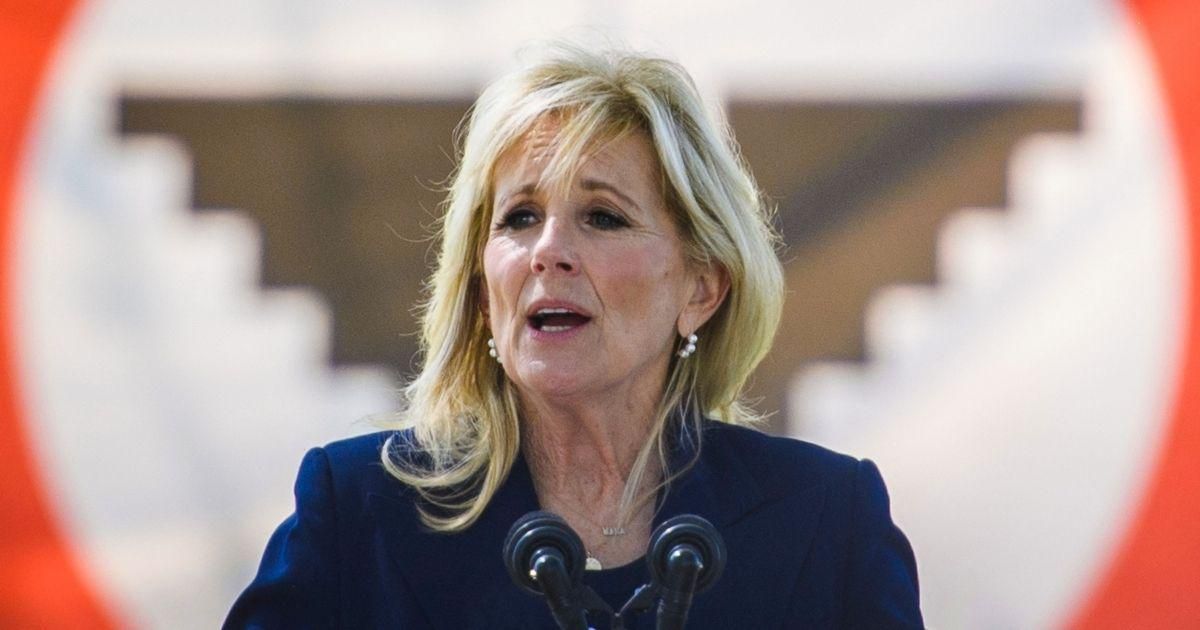 Conservatives Melt Down After Jill Biden Dares To Wear Black Tights With A Design On Them