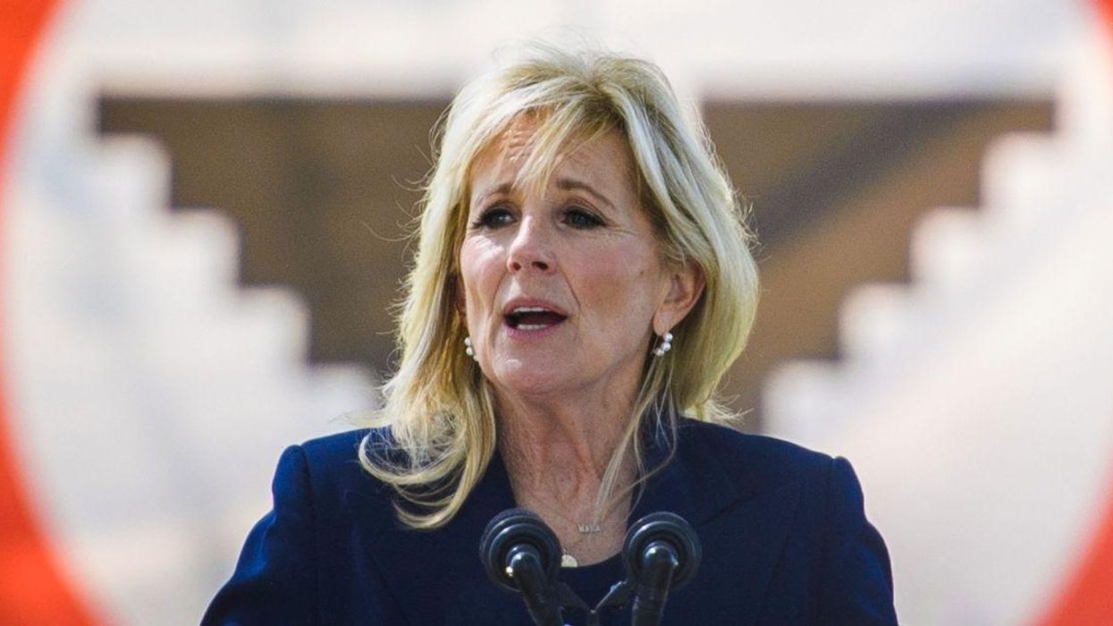 Conservatives Melt Down After Jill Biden Dares To Wear Black Tights With A Design On Them