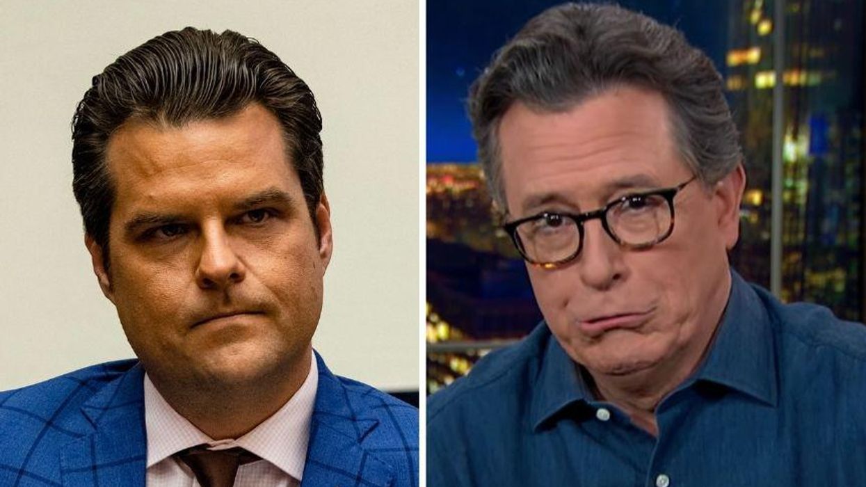 Matt Gaetz Admits He Answered Trump's Calls During Sex and Colbert's Response Is All of Us