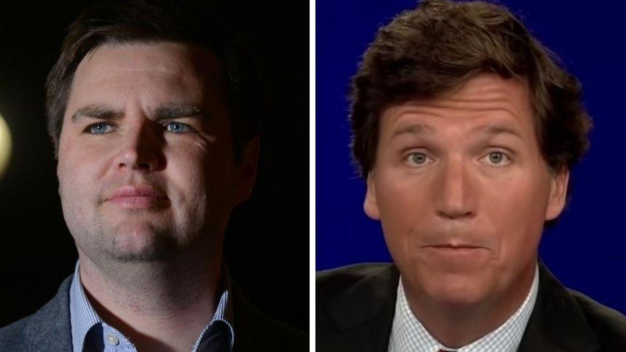'Hillbilly Elegy' Author Defends Tucker Carlson After His 'Replacement Theory' Rant Draws Outrage