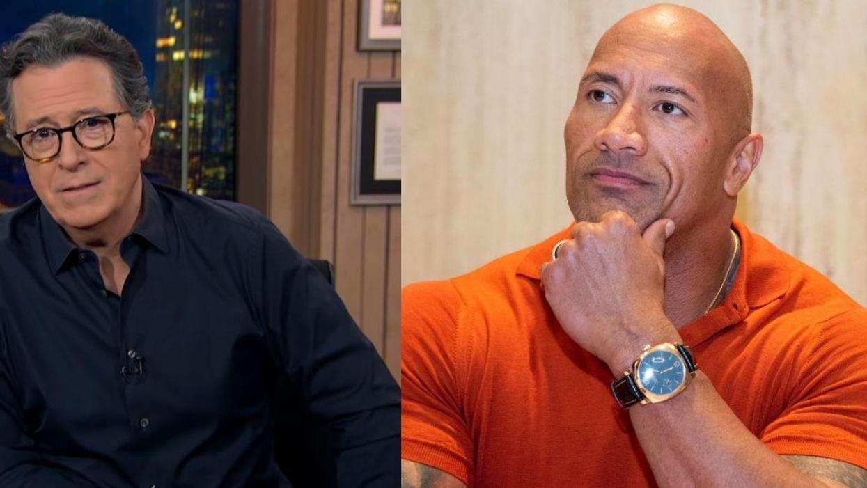 Stephen Colbert Is Begging Dwayne 'The Rock' Johnson Not To Run For President—And He's Got A Point