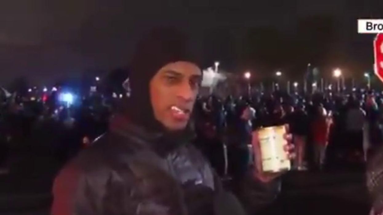 Daunte Wright Protester Trolls Trump During Live CNN Interview With Can Of Soup And A Wink