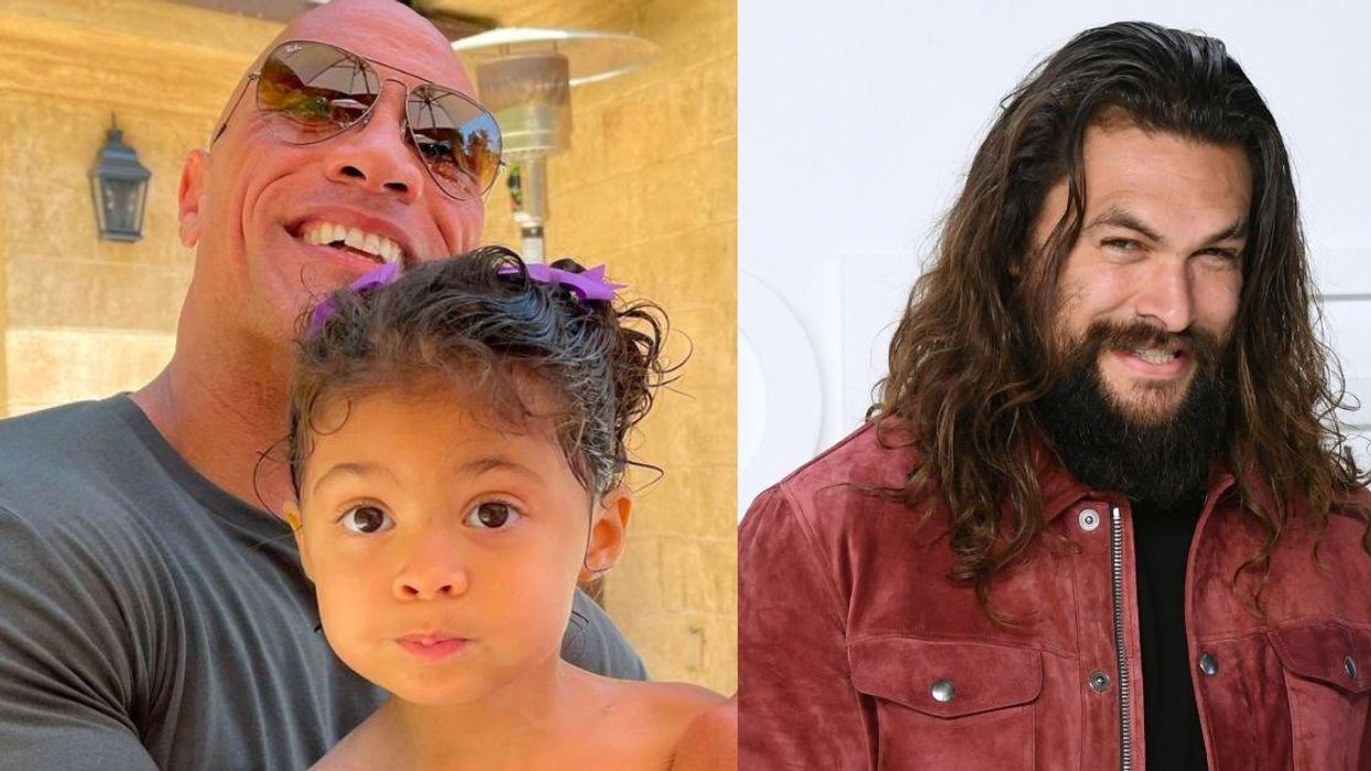 The Rock's 3-Year-Old Daughter Wanted Aquaman At Her Birthday—And Jason Momoa Adorably Delivered