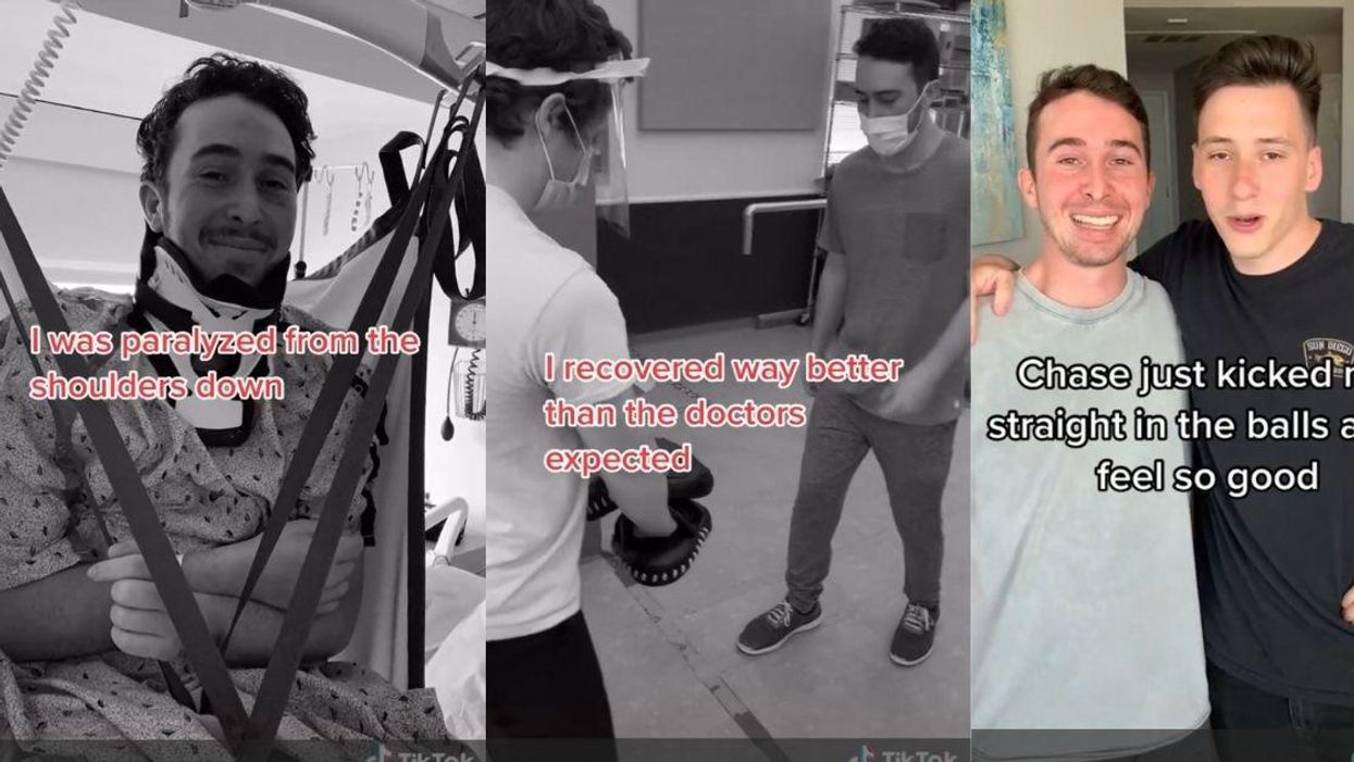 Guy Documents His Recovery From Paralyzing Accident—All So He Could Kick His Friend In The Balls