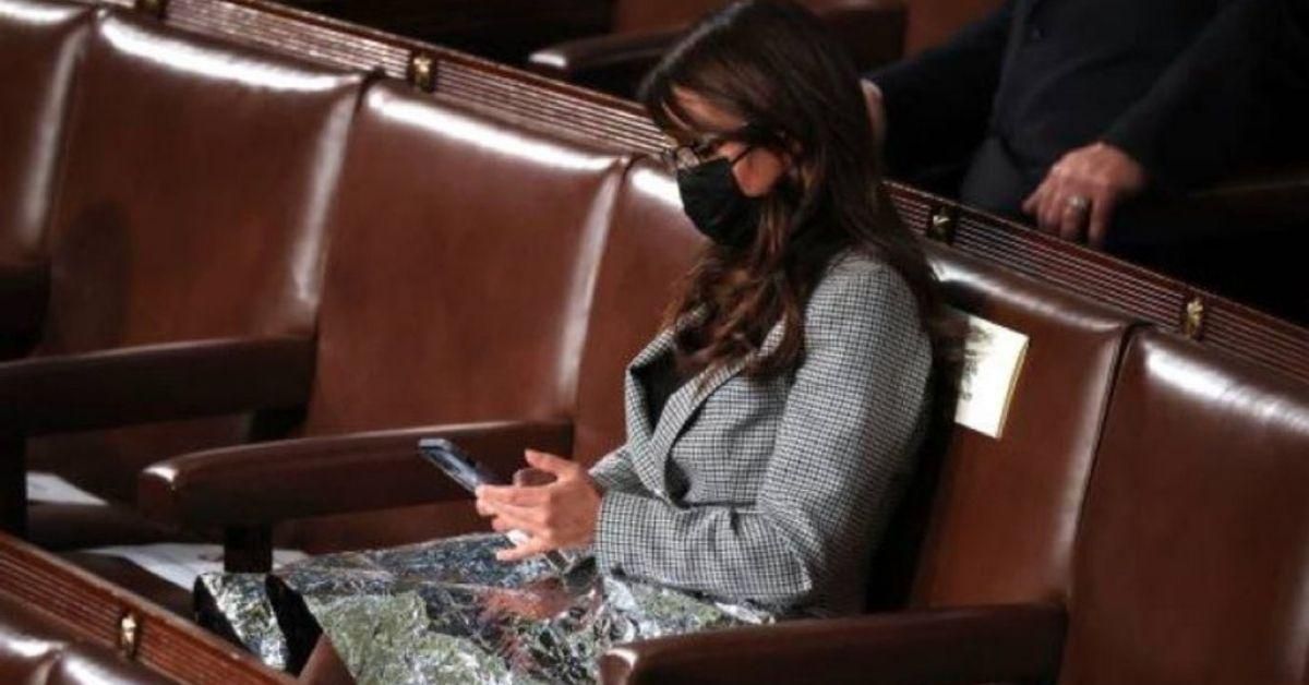 Lauren Boebert Dragged For Attempting To Rattle Biden With A Noisy Mylar Blanket During His Speech