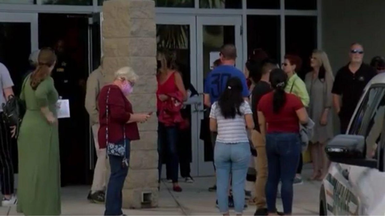 Hundreds Show Up To Florida School Board Meeting To Protest LGBTQ Policy That Doesn't Exist