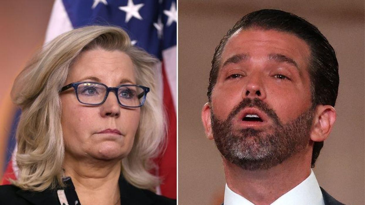 Liz Cheney Perfectly Shames Don Jr. After He Tried to Come for Her for Biden Fist Bump