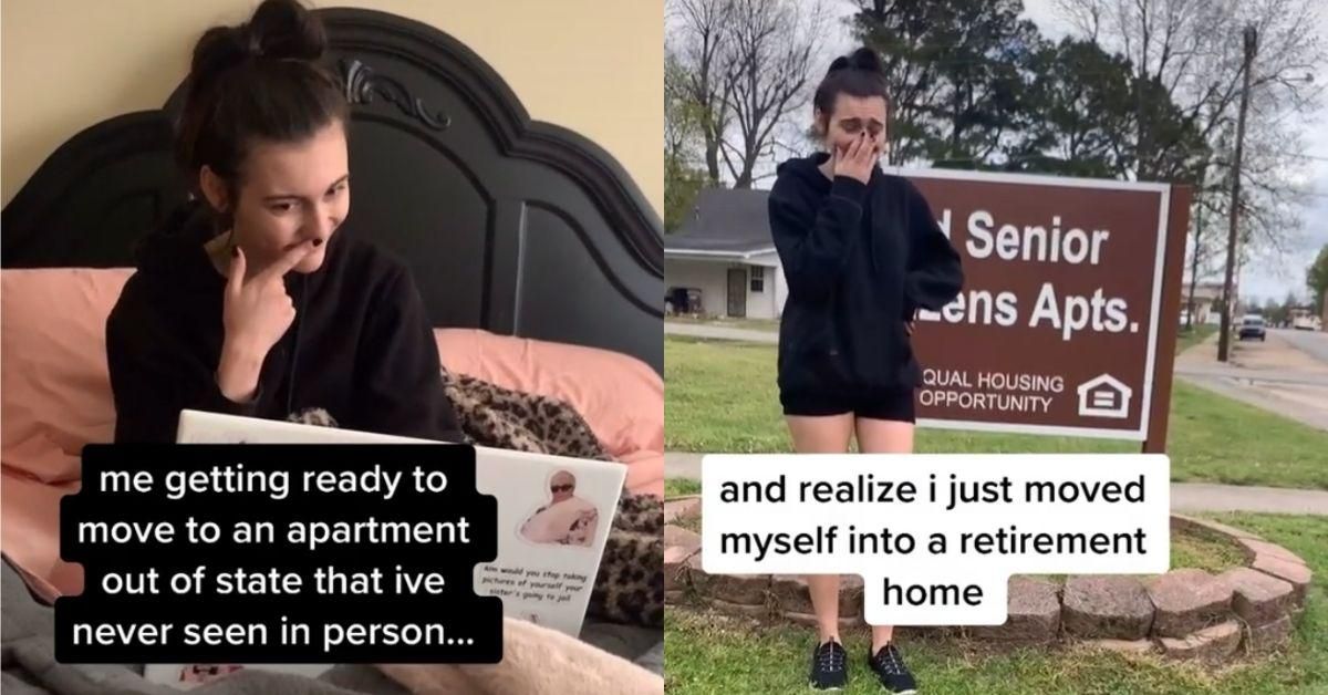 Teen Hilariously Floored After Realizing Her Cheap New Apartment Is Actually A Retirement Community