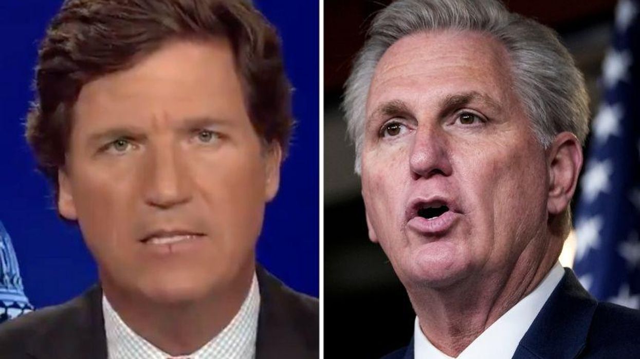 Tucker Goes After GOP House Leader for Being Roommates With Republican Pollster in Bizarre Rant