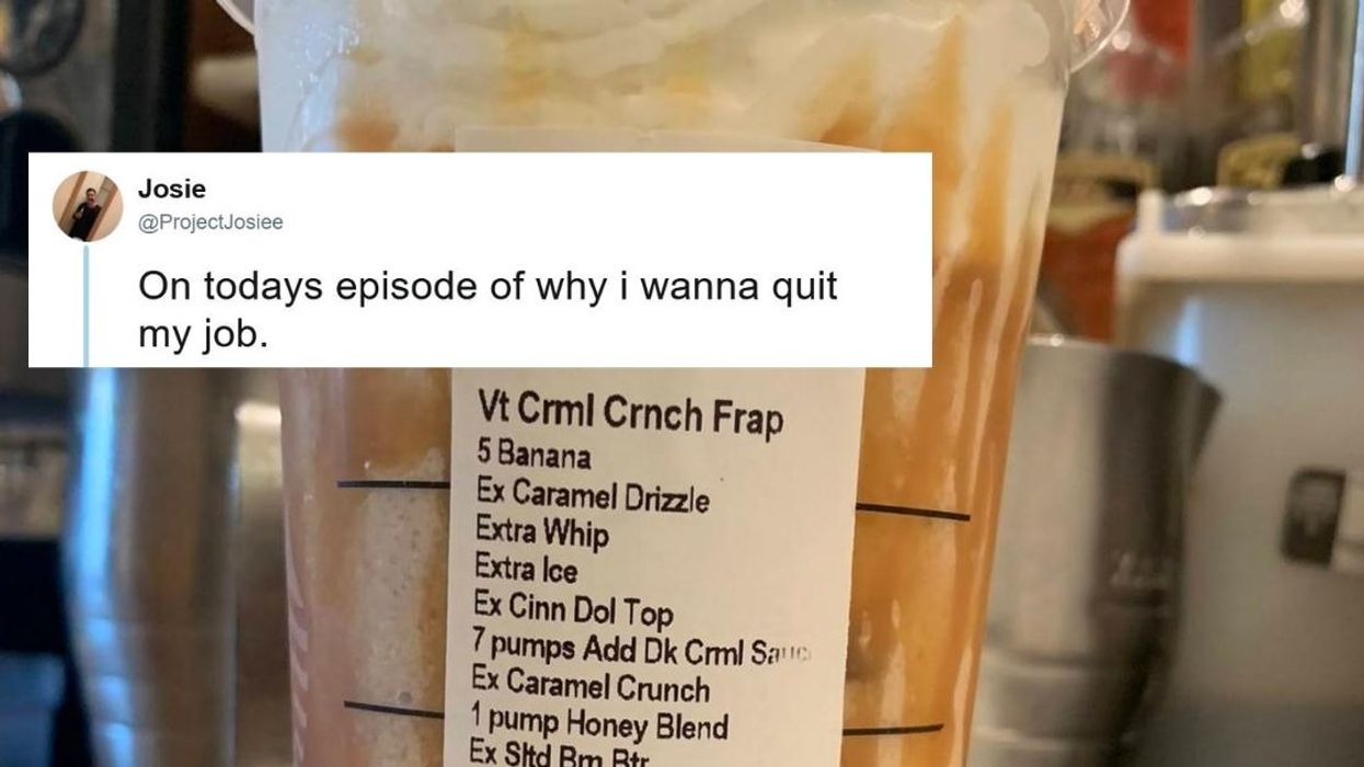 Guy's Out-Of-Control Starbucks Drink Order Is Getting Ripped To Shreds On Twitter