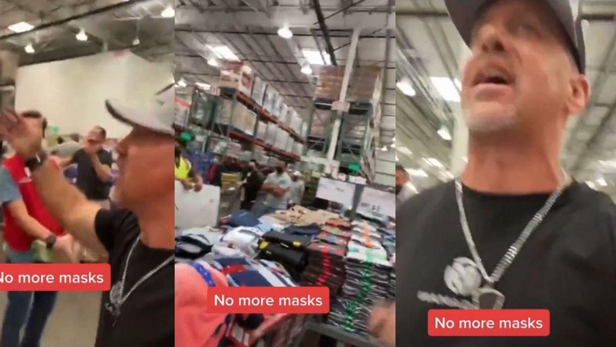 Anti-Masker Dramatically Urges Fellow Costco Customers To Join his Crusade—It Did Not Go Well
