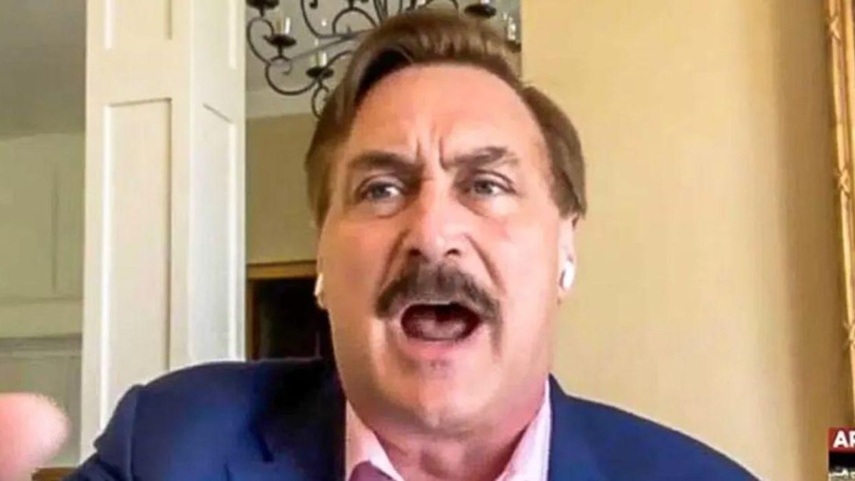 Mike Lindell Laments 'There's People That Actually Still Think Biden Won' In Deranged Interview