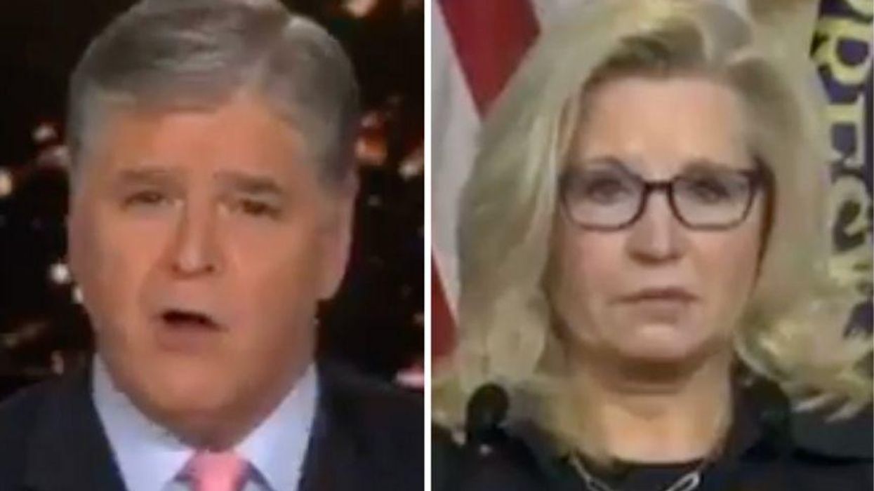 Hannity Roasted for Absurd Rant Claiming Liz Cheney Wasn't 'Canceled', She Was 'Fired'