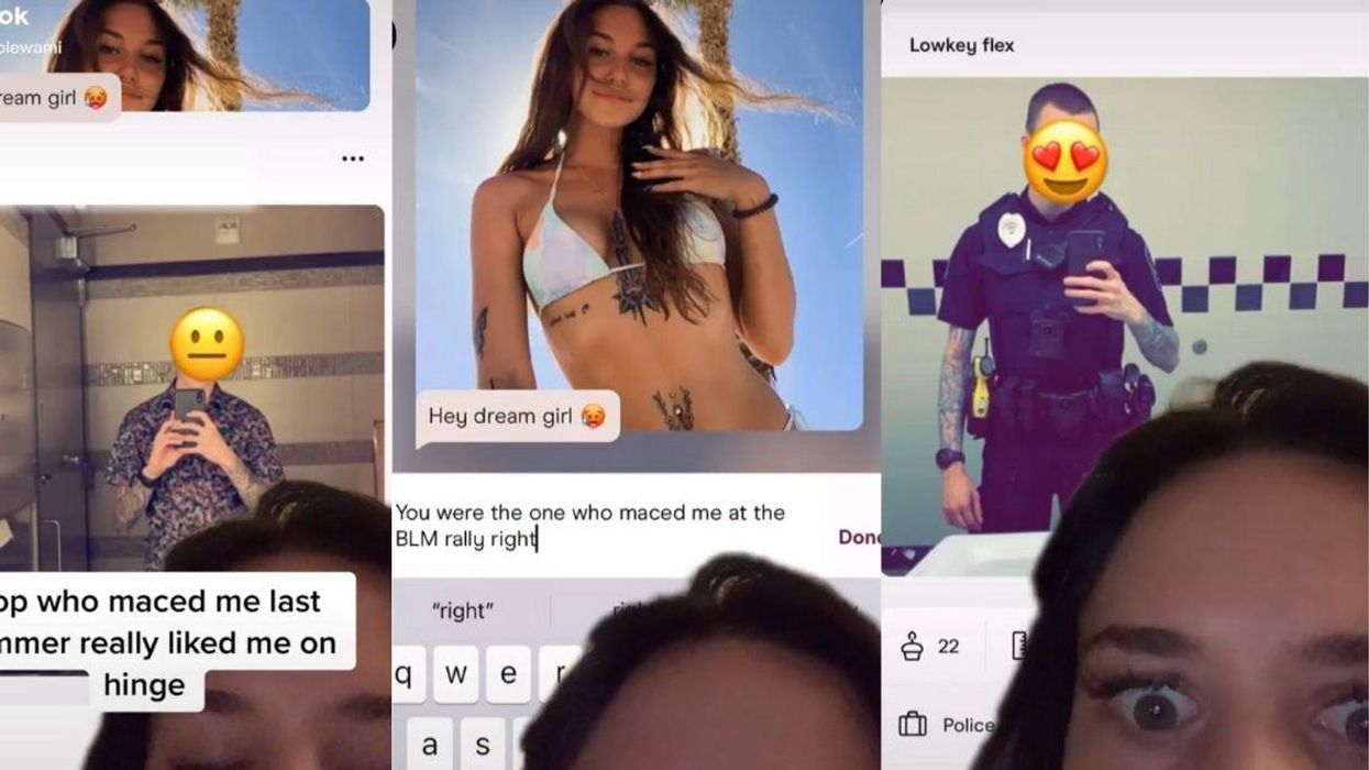 Woman Stunned After Cop Who Maced Her At BLM Protest Calls Her His 'Dream Girl' On Dating App