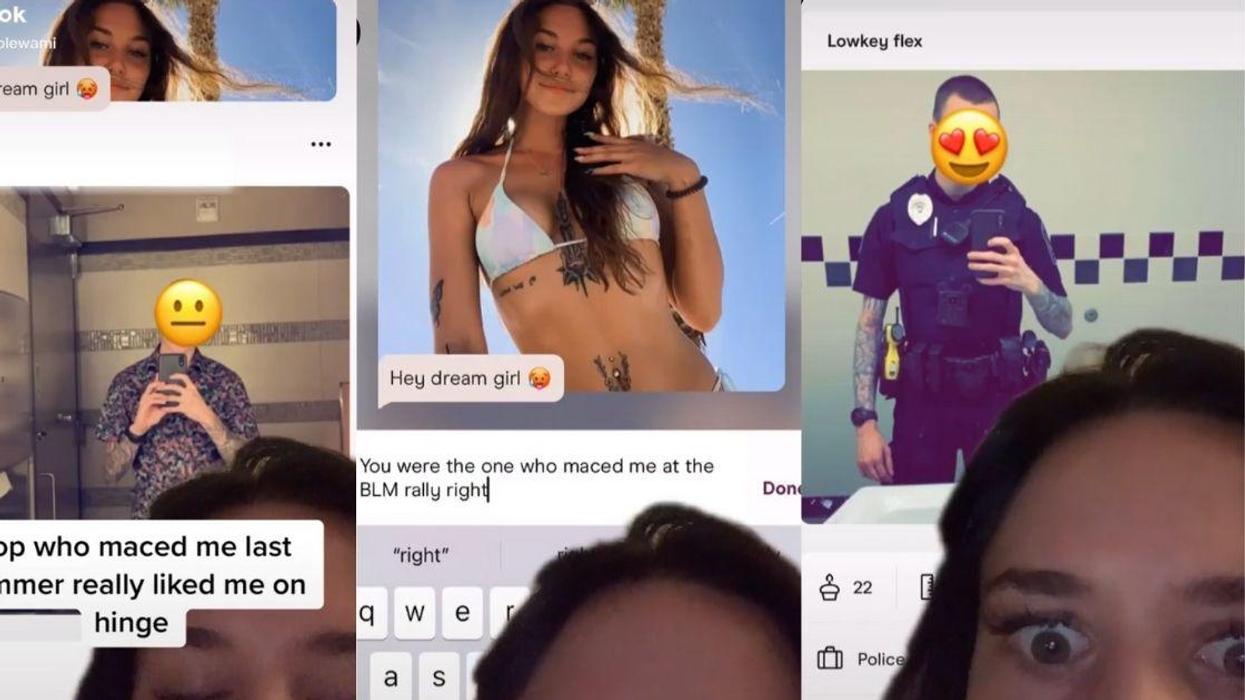 Woman Stunned After Cop Who Maced Her At BLM Protest Calls Her His 'Dream Girl' On Dating App