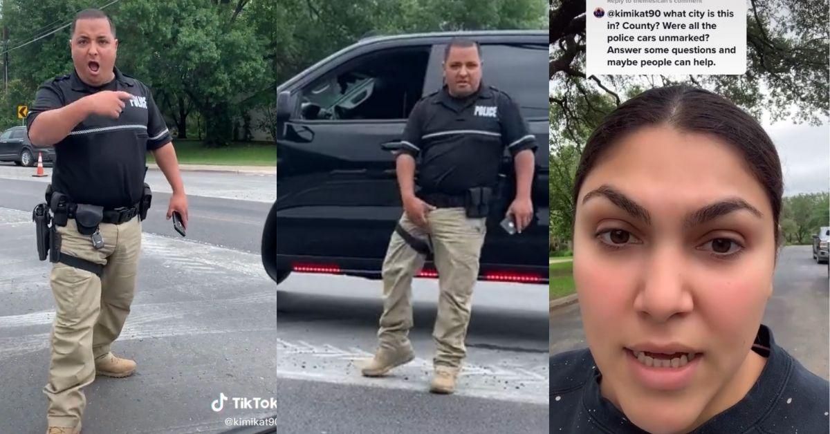 Woman Films As Texas Cop Grabs His Crotch After She Asks For His Name During Tense Altercation