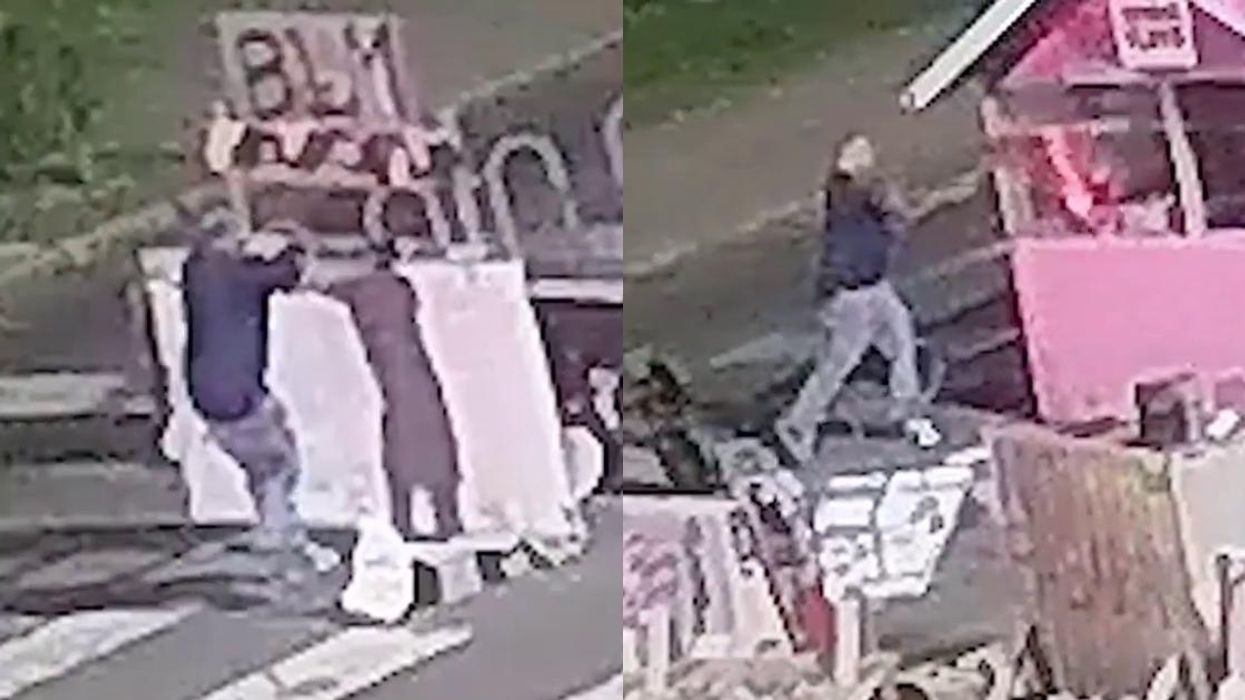Rage-Filled Guy Captured On Video Destroying George Floyd Memorial In Minneapolis With An Ax