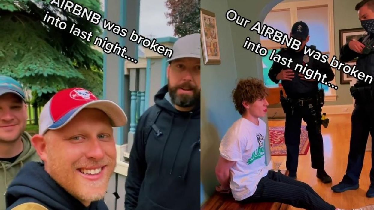 Teen Learns Cringey Lesson After Drunkenly Breaking Into Airbnb 'Loaded With Cops'