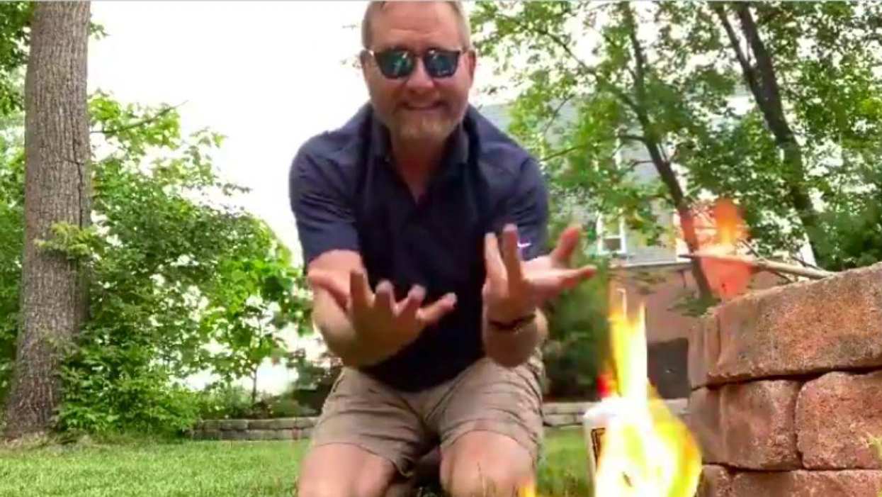 GOP Ohio AG Blasted After Filming Himself Setting A Mask On Fire For Groanworthy Stunt