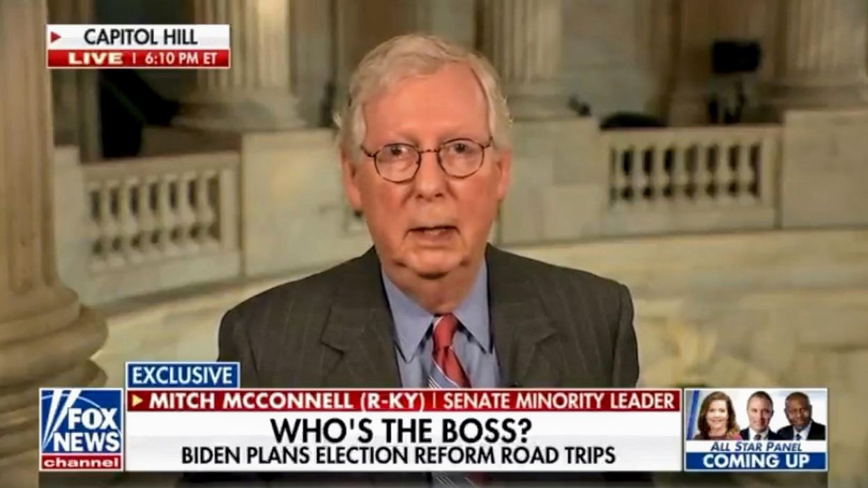 Mitch McConnell Blasted for Claiming There's 'No Voter Suppression' Going on in the United States