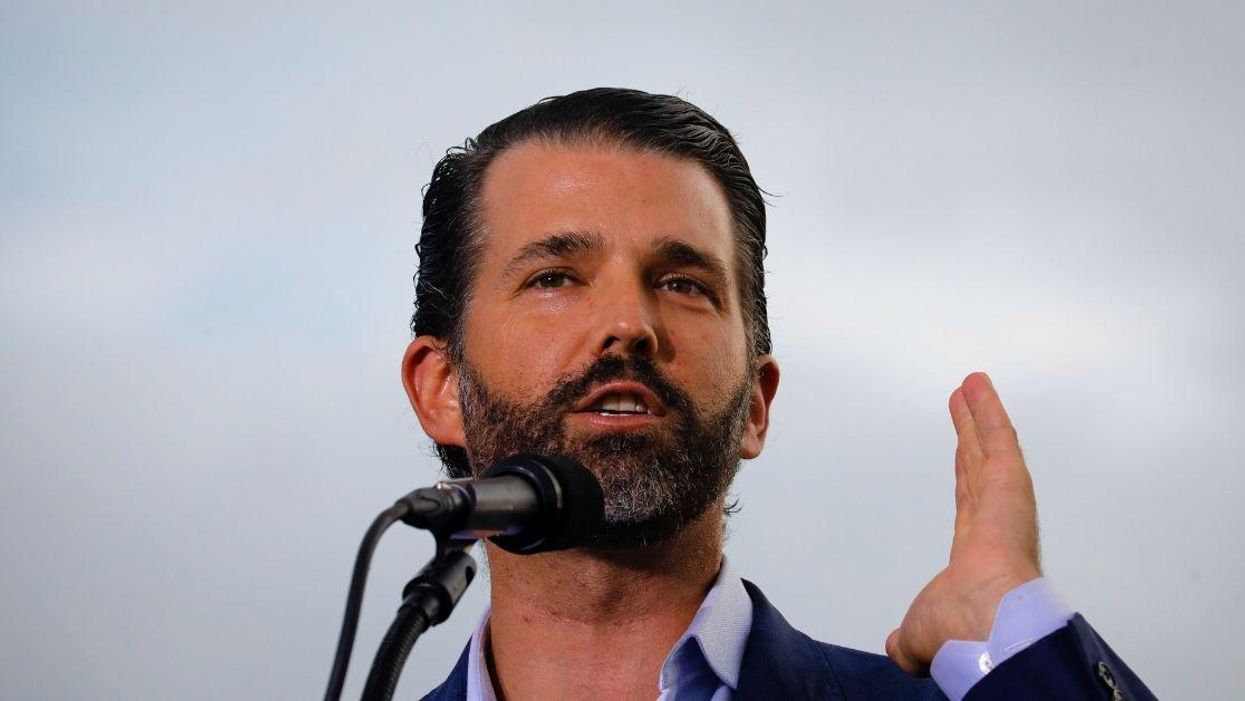 Don Jr. Roasted For Posting Bizarre Photoshopped Image Of His Dad Riding An Eagle For July 4th
