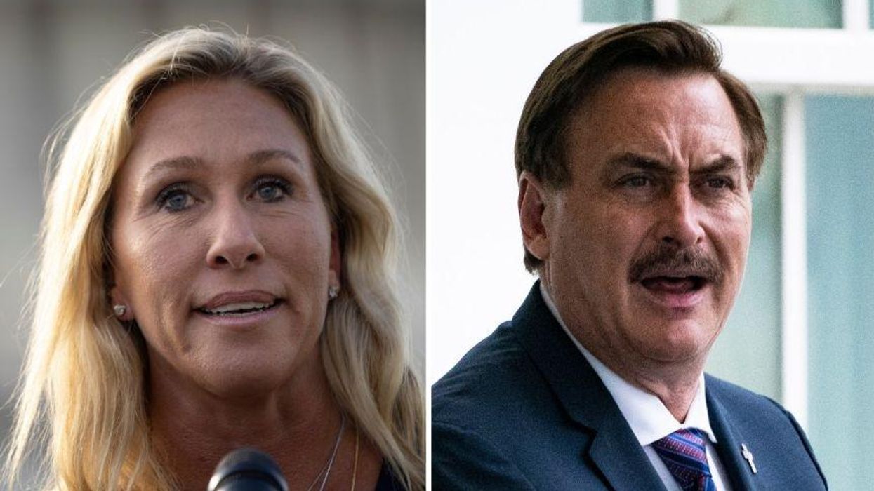 Not Even Marjorie Taylor Greene Is Buying MyPillow Guy's Theory About Trump Being Reinstated by August