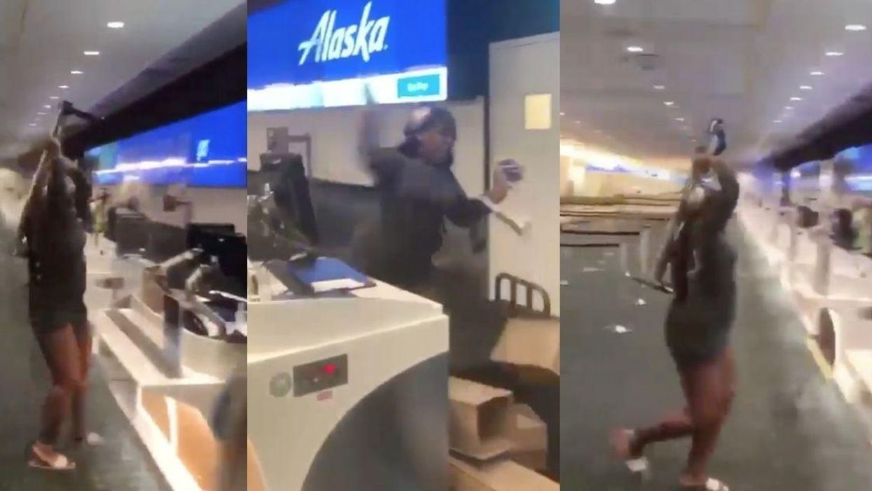 Mom Goes On Rampage After Missing Her Flight As Her Young Daughter Begs For Her To Stop