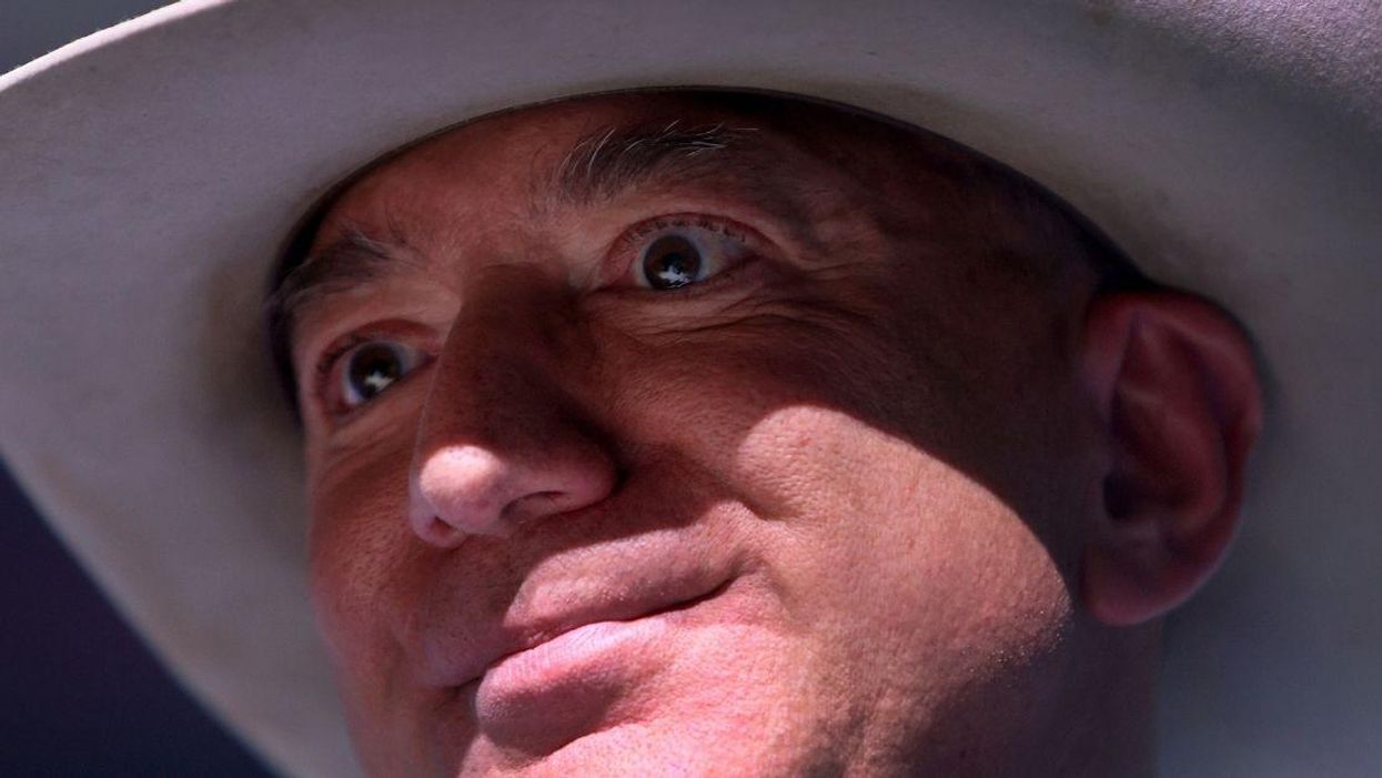 People Couldn't Help But Notice The NSFW Shape Of Jeff Bezos' Rocket During His Space Flight