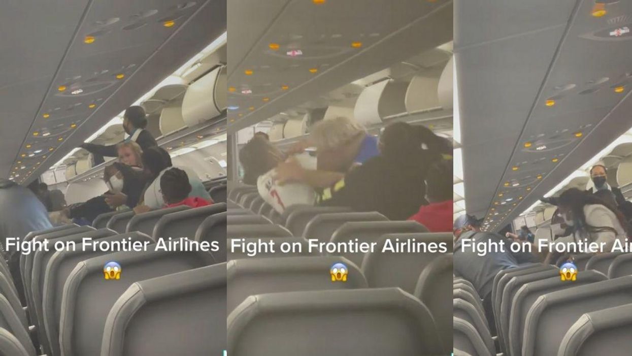 Violent Brawl Suddenly Erupts On Flight After Argument Over Luggage Allegedly Turns Racist