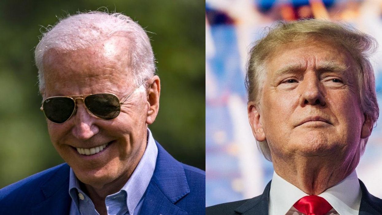 Biden Just Threw Some Serious Shade At Trump By Drinking A Glass Of Water With One Hand