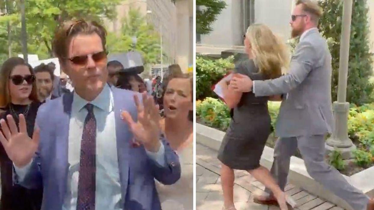 Protesters Chase Off QAnon Caucus's Anti-1/6 Committee Press Conference and It's a Thing of Beauty