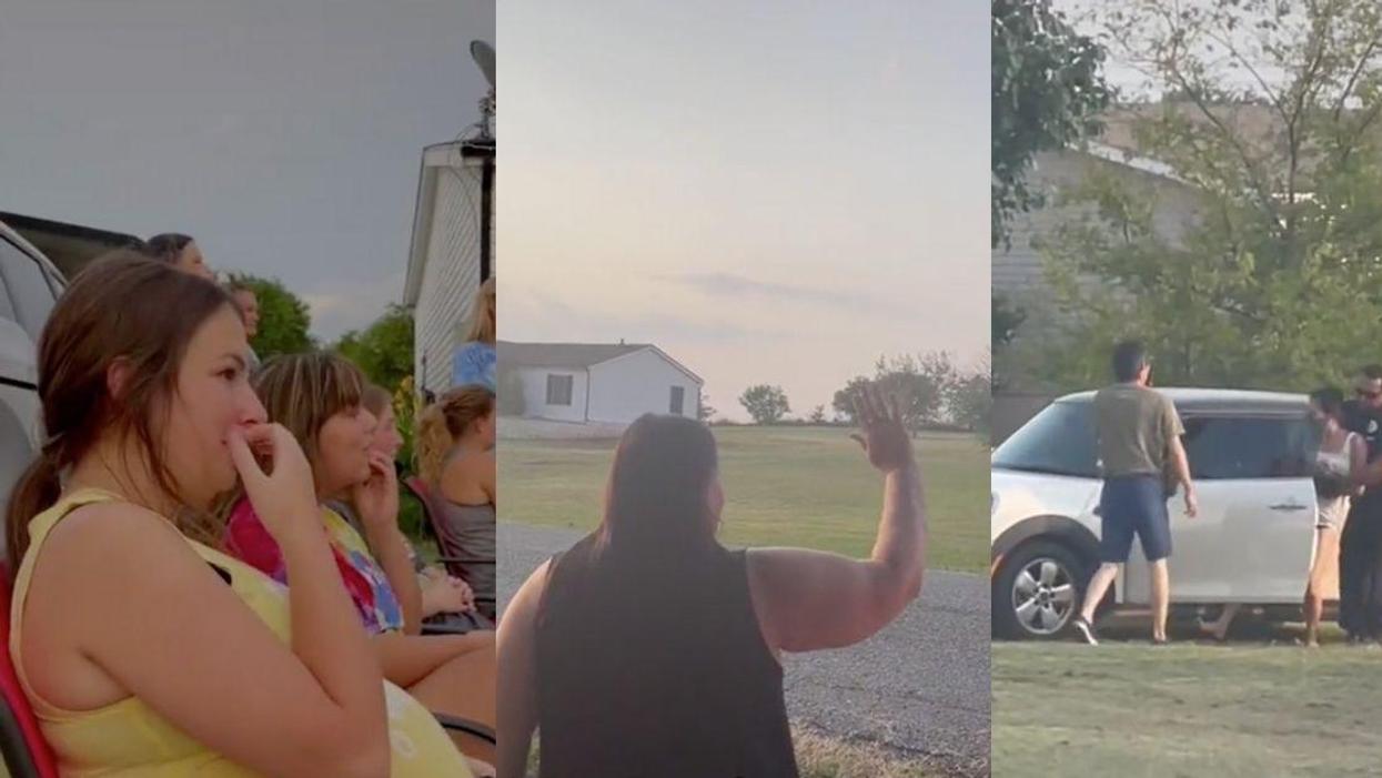 Entire Neighborhood Waves Goodbye As Harassing Couple Gets Arrested And Carted Off To Jail