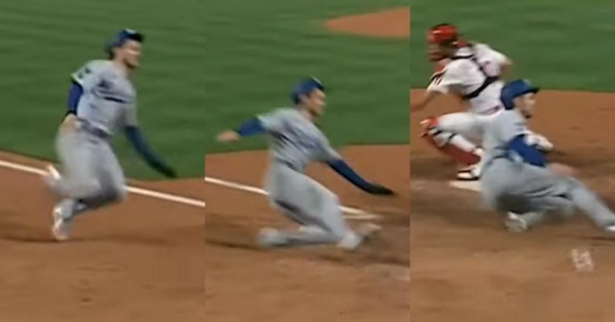 Pro Baseball Player's Unbelievably Smooth Slide Into Home Plate Sparks A Flurry Of Memes