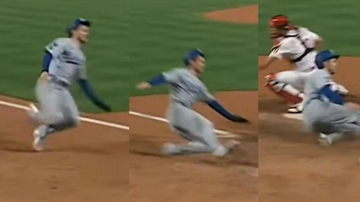 Pro Baseball Player's Unbelievably Smooth Slide Into Home Plate Sparks A Flurry Of Memes