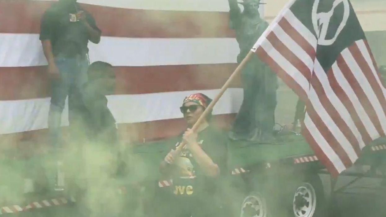 Proud Boys Mocked After Accidentally Smoke-Bombing Themselves In Empty Kmart Parking Lot