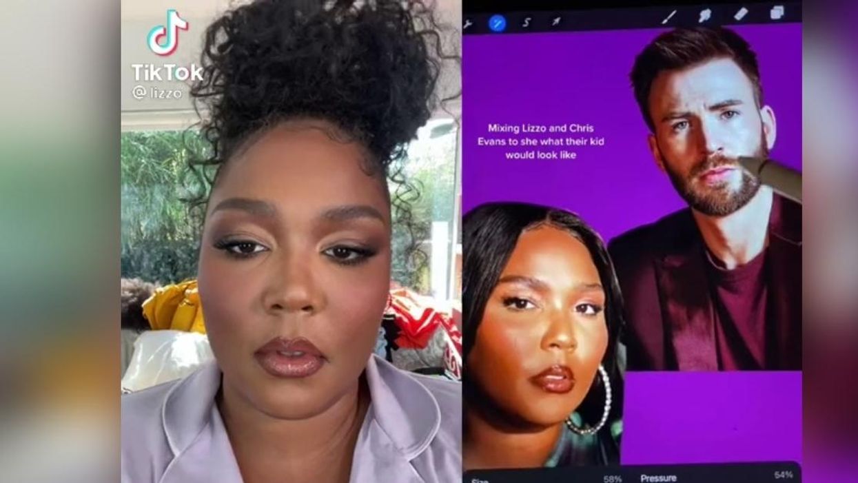 Lizzo Has Iconic Reaction After Fan Shows What Her Baby With Chris Evans Would Look Like
