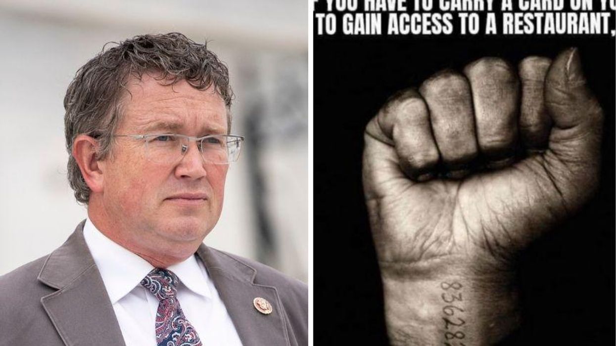 GOP Rep. Slammed After Deleting Bonkers Meme Comparing Vaccine Mandates to Holocaust
