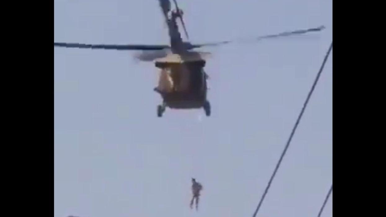 GOP Claim Taliban Hanged A Man From A Helicopter In Viral Video Gets Quickly Debunked