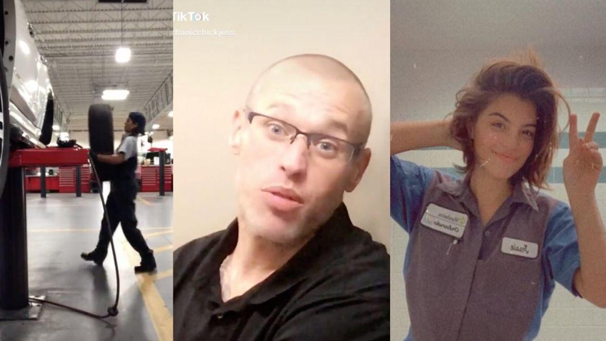 Female Mechanic Puts Male Coworker On Blast For Telling Her She 'Doesn't Belong Here' In Viral TikTok