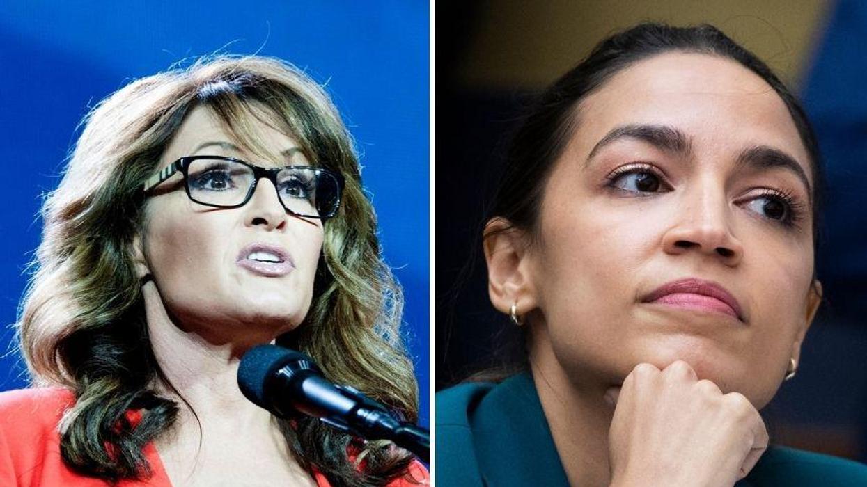 Sarah Palin Mocked for Claiming She's a 'Real Feminist' in Cringey Rant About AOC