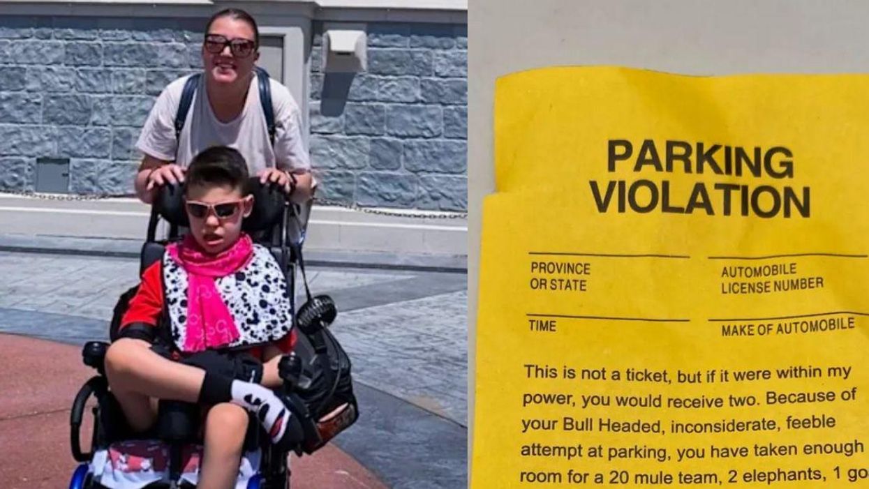 Mom Visiting Disney World With Disabled Son Receives Cruel Note After Taking Up Two Parking Spots