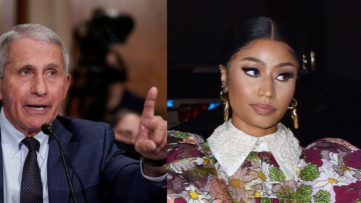 Dr. Fauci Bluntly Fact-Checks Nicki Minaj's Bizarre 'Swollen Balls' Vaccine Claim
