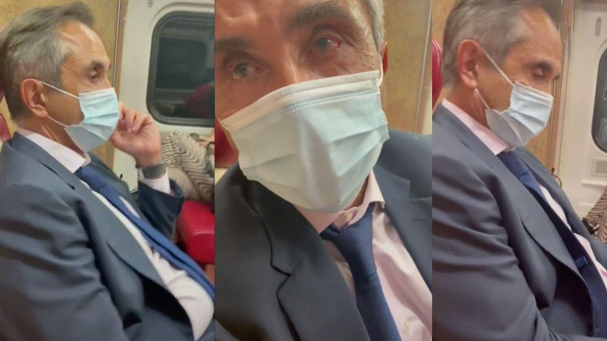 Women Confront Guy On Train After Catching Him Taking Photos Up One Of Their Skirts
